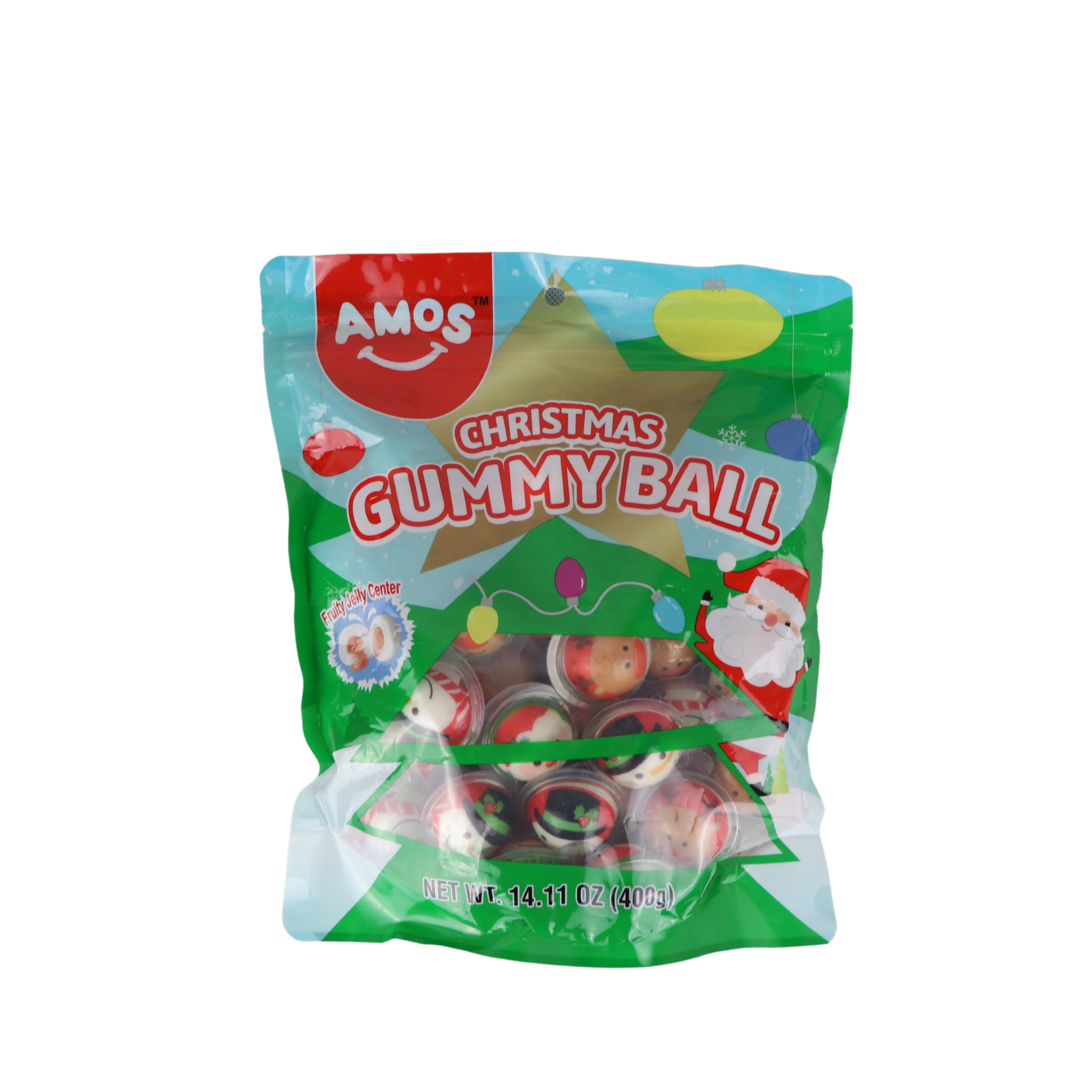 Amos Christmas Gummy Ball 400g Amos Christmas Gummy Ball 400g
